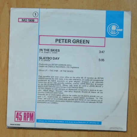 PETER GREEN - IN THE SKIES - PROMO SINGLE