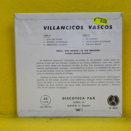 CORAL SINE NOMINE DE SAN SEBASTIAN - AUR TXO TXIKI + 3 - EP