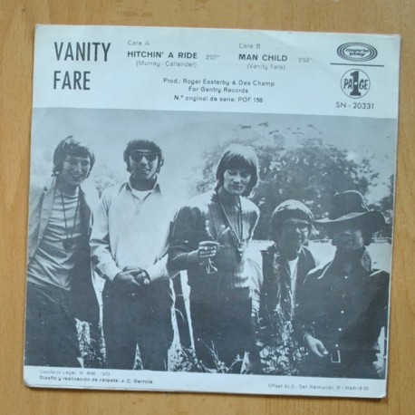 VANITY FARE - HITCHIN A RIDE - SINGLE