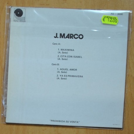 J MARCO - MAXIMINA + 3 - EP