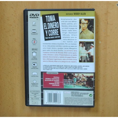 TOMA EL DINERO Y CORRE - DVD