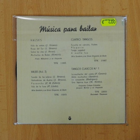 BELA SANDERS Y SU GRAN ORQUESTA - OLE GUAPA + 3 - EP