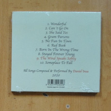 DANIEL INSA - THE WINA SPEARS SOFTLY - CD