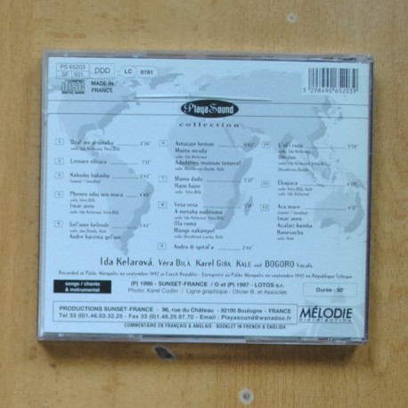 IDA KELAROVA - GIPSY SONGS - CD