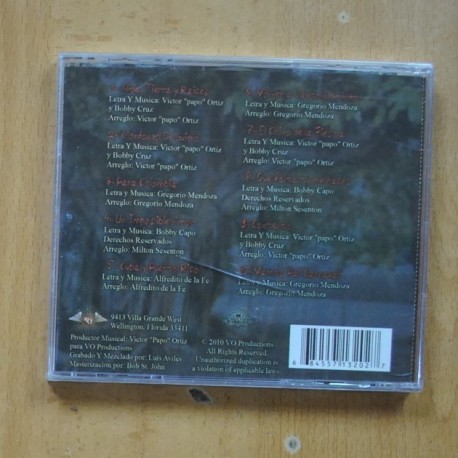 BOBBY CRUZ - ALMA TIERRA Y RAICES - CD