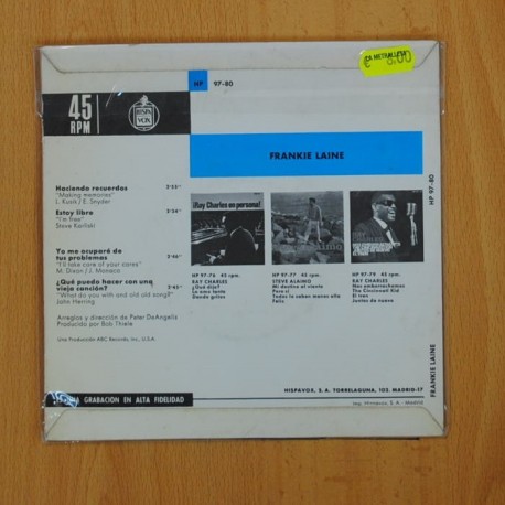 FRANKIE LAINE - HACIENDO RECUERDOS +3 - EP