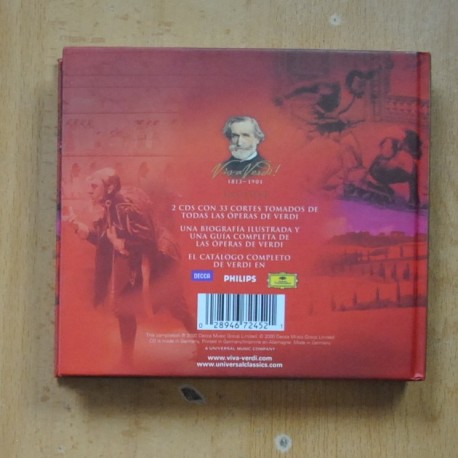 VERDI - VIVA VERDI 1813 / 1901 UNA CELEBRACION DEL CENTENARIO - 2 CD