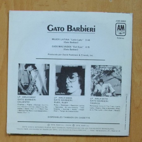 GATO BARBIERI - MUJER LATINA - SINGLE