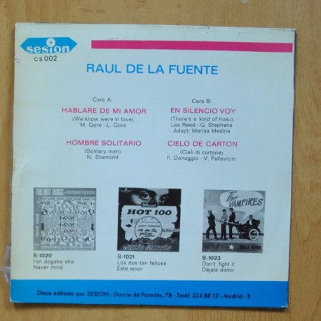 RAUL DE LA FUENTE- HABLARE DE MI AMOR + 3 - EP