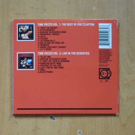 ERIC CLAPTON - TIME PIECES VOL 1 THE BEST OF ERIC CLAPTON / TIME PIECES VOL 2 LIVE IN THE SEVENTIES - CD