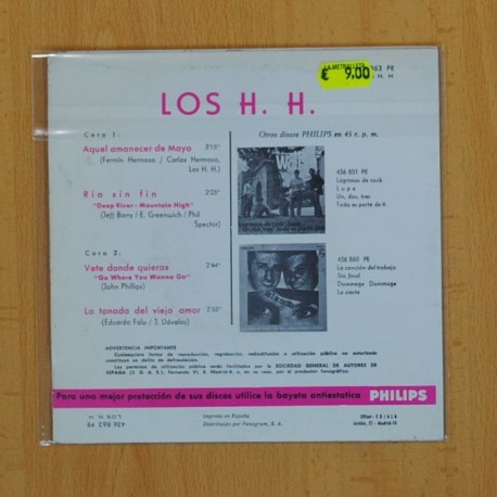 LOS HH - VETE DONDE QUIERAS + 3 - EP
