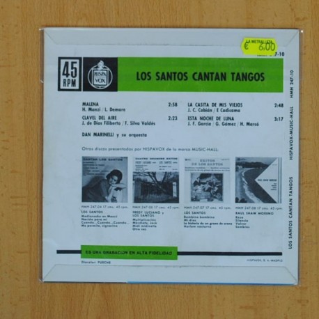 LOS SANTOS - MALENA + 3 - EP