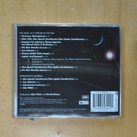 VARIOS - 2001 A SPACE ODYSSEY - CD