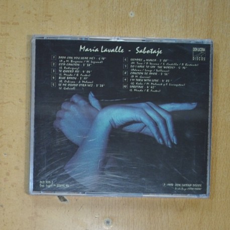 MARIA LAVALLE - SABOTAJE - CD