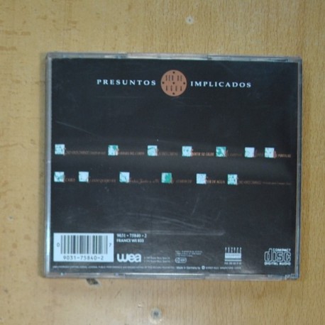 PRESUNTOS IMPLICADOS - SER DE AGUA - CD