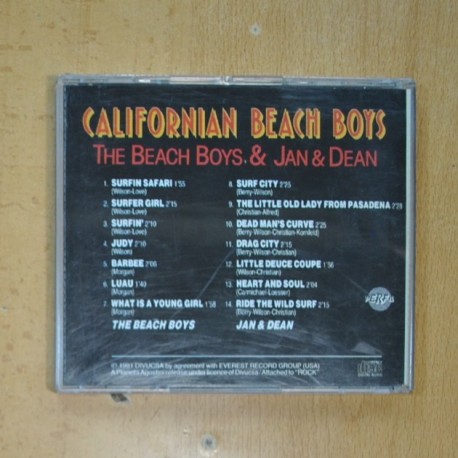 THE BEACH BOYS & JAN & DEAN - CALIFORNIAN BEACH BOYS - CD