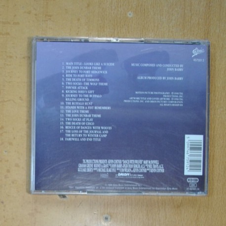 JOHN BARRY - DANCES WITH WOLVES - CD