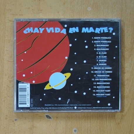 VARIOS - HAY VIDA EN MARTE UNA AUDAZ SELECCION DE 8 NUEVOS GRUPOS - CD