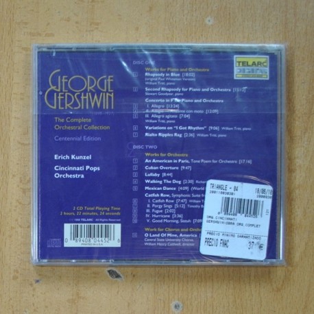 GERSHWIN - THE COMPLETE ORCHESTRAL COLLECTION - 2 CD