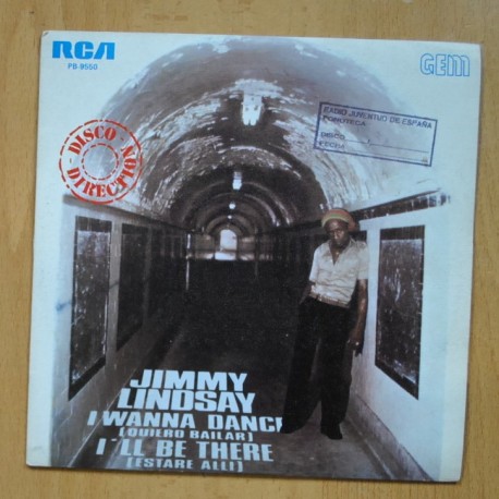 [323592] JIMMY LINDSAY - I WANNA DANCE / ILL BE THERE - PROMO SINGLE