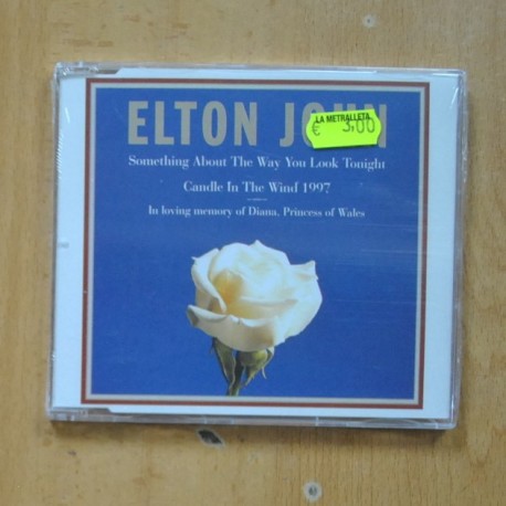 ELTON JOHN - SOMETHING ABOUT THE WAY YOU LOOK TONIGHT - CD SINGLE