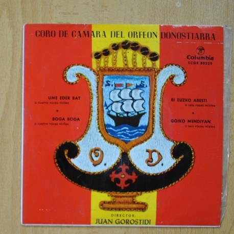 [331811] CORO DE CAMARA DEL ORFEON DONOSTIARRA - UME EDER BAT + 3 - EP