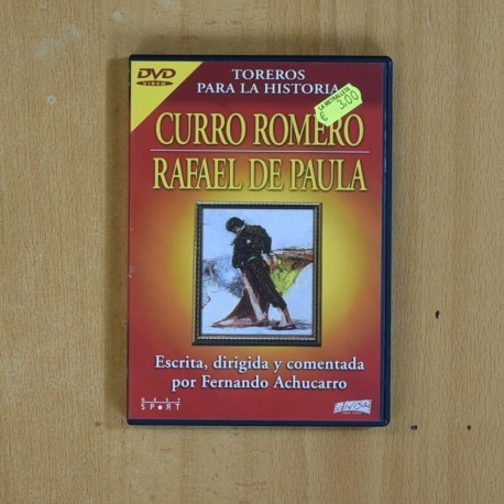 [333574] TOREROS PARA LA HISTORIA CURRO ROMERO / RAFAEL DE PAULA - DVD