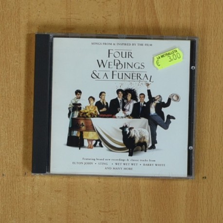 VARIOS - FOUR WEDDINGS & A FUNERAL - CD
