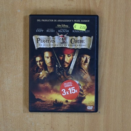PIRATAS DEL CARIBE LA MALDICION DE LA PERLA NEGRA - DVD