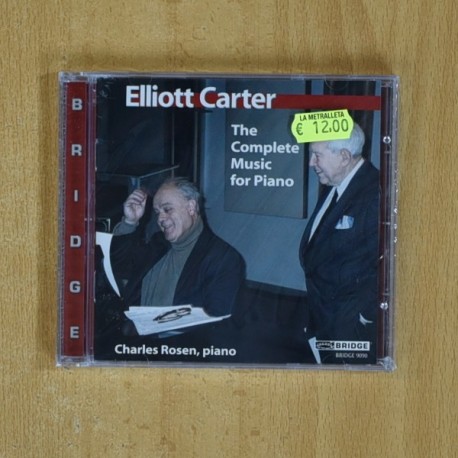 ELLIOT CARTER - THE COMPLETE MUSIC FOR PIANO - CD