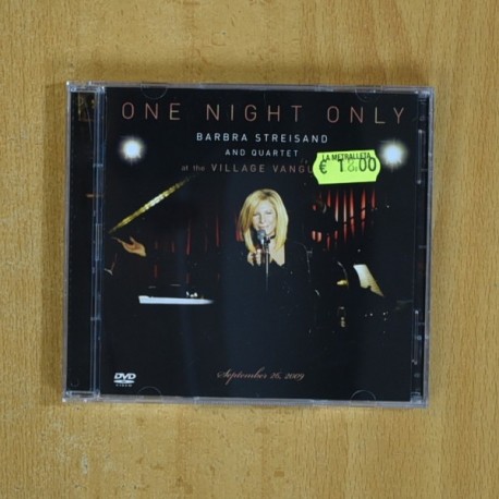BARBRA STREISAND - ONE NIGHT ONLY - CD