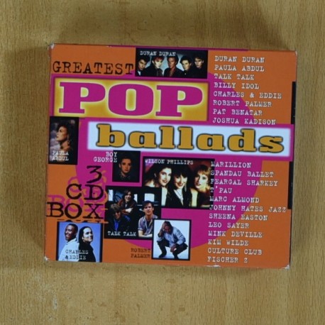 VARIOS - GREATEST POP BALLADS - 3 CD