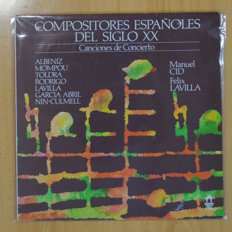 [192546] VARIOS - COMPOSITORES ESPAŃOLES DEL SIGLO XX - LP