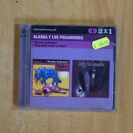 [395338] ALASKA Y LOS PEGAMOIDES - MUNDO INDOMITO / LLEGANDO HASTA EL FINAL - CD