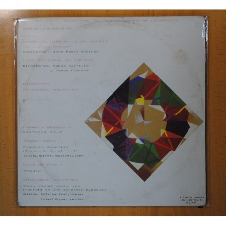 VARIOS - CONCIERTO INAUGURAL DEL AŃO EUROPEO DE LA MUSICA - LP