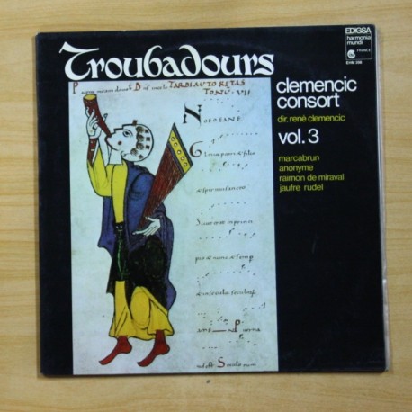 [1015166] CLEMENCIC CONSORT - TROUBADOURS VOL 3 - GATEFOLD - LP