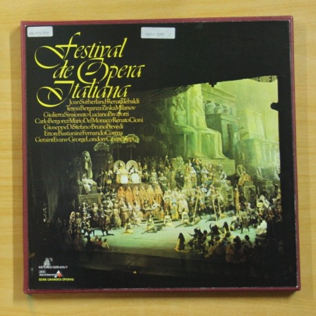 VARIOS - FESTIVAL DE OPERA ITALIANA - BOX 3 LP