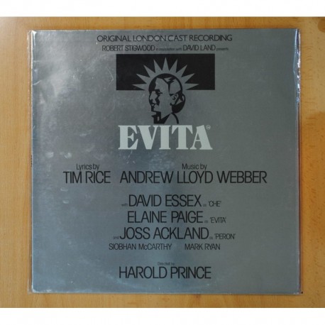 [243098] TIM RICE / ANDREW LLOYD WEBBER - EVITA ORIGINAL LONDON CAST RECORDING - GATEFOLD - LP