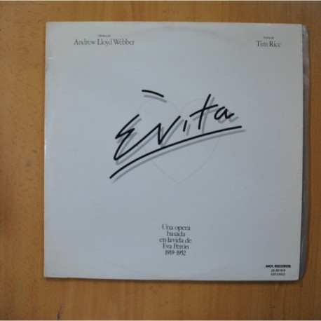 [275415] ANDREW LLOYD WEBBER / TIM RICE - EVITA - GATEFOLD - 2 LP
