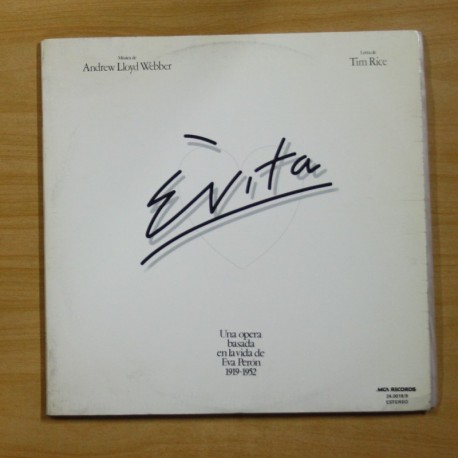 ANDREW LLOYD WEBBER / TIM RICE - EVITA - GATEFOLD - 2 LP