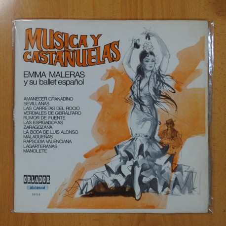 [136165] EMMA MALERAS Y SU BALLET ESPAÑOL - MUSICA Y CASTAÑUELAS - LP