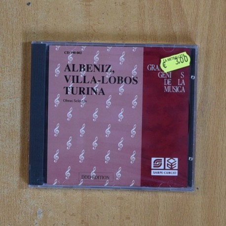 [391589] ALBENIZ / VILLA LOBOS / TURINA - GRANDES GENIOS DE LA MUSICA - CD