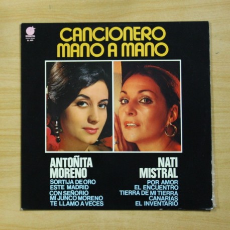 [1026629] ANTOÑITA MORENO / NATI MISTRAL - CANCIONERO MANO A MANO - LP