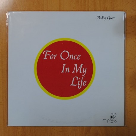 [134213] BUDDY GRECO - FOR ONCE IN MY LIFE - LP