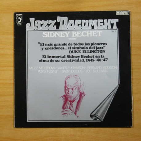 [1013579] SIDNEY BECHET - SESSIONS JAZZ DOCUMENT VOL 8 - LP