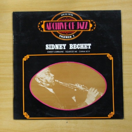 [1014468] SIDNEY BECHET - ARCHIVE OF JAZZ VOLUMEN 2 - LP