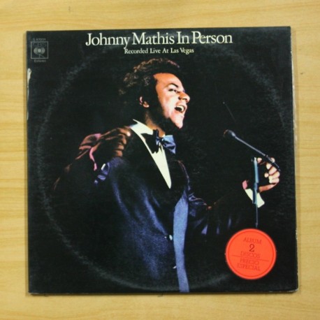 [1027109] JOHNNY MATHIS - IN PERSON LIVE AT LAS VEGAS - GATEFOLD - 2 LP