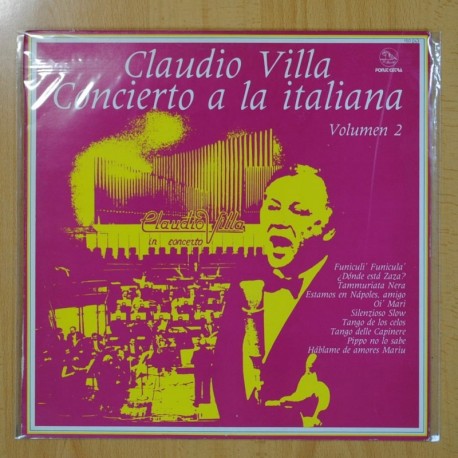 [197759] CLAUDIO VILLA - CONCIERTO A LA ITALIANA VOLUMEN 2 - LP