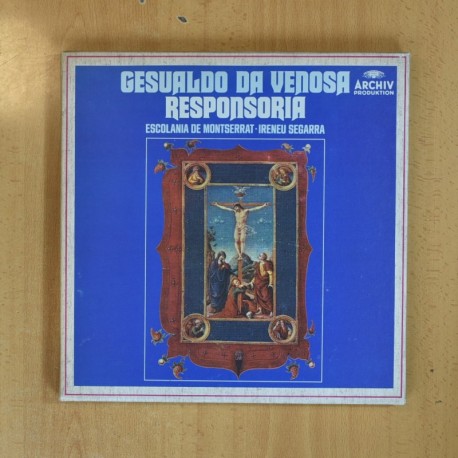 GESUALDO DA VENOSA - RESPONSORIA - BOX 3 LP + LIBRETO