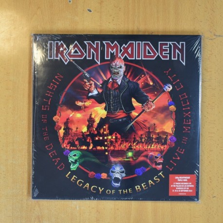[364760] IRON MAIDEN - NIGHTS OF THE DEAD LEGACY OF THE BEAST - PORTADA ABIERTA 3 LP